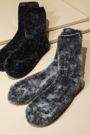 Fuzzy Chenille Socks