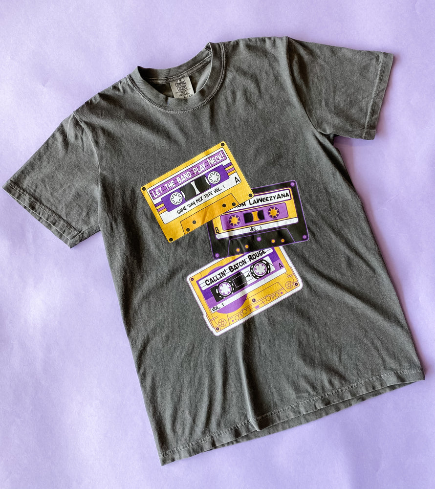 
            
                Load image into Gallery viewer, Mix Tape LSU Tee
            
        